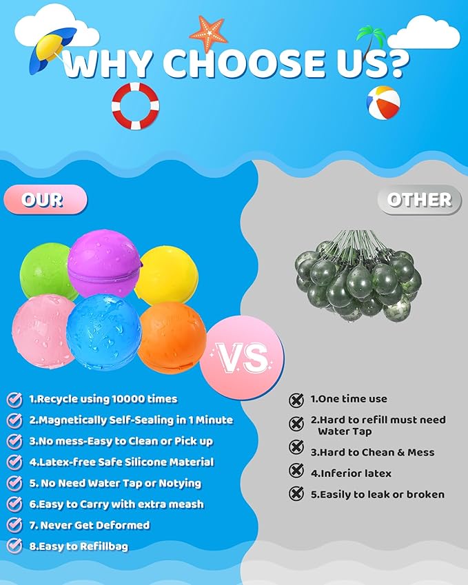 Splash Pop Reusable water balloons